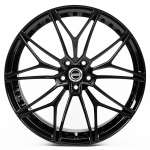 WS FORGED WS-010C GLOSS_BLACK_DARK_MACHINED_FACE_SATIN_RED_BOLTS_FORGED GLOSS_BLACK_DARK_MACHINED_FACE_SATIN_RED_BOLTS_FORGED