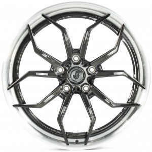 WS FORGED WS-024C BRUSHED_BLACK_LIP_BRUSHED_SILVER_FORGED BRUSHED_BLACK_LIP_BRUSHED_SILVER_FORGED