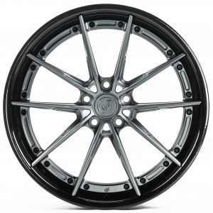 WS FORGED WS-026C SATIN_GREY_LIP_BRUSHED_BLACK_FORGED SATIN_GREY_LIP_BRUSHED_BLACK_FORGED