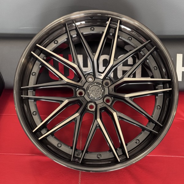 WS FORGED WS-075C SATIN_BLACK_DARK_MACHINED_FACE_LIP_BRUSHED_BLACK_FORGED