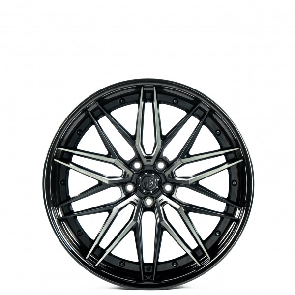 WS FORGED WS-075C SATIN_BLACK_DARK_MACHINED_FACE_LIP_BRUSHED_BLACK_FORGED