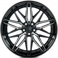 WS FORGED WS-075C SATIN_BLACK_DARK_MACHINED_FACE_LIP_BRUSHED_BLACK_FORGED