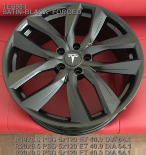 кованые диски Tesla Model X R20 разноширокие оригинальные параметры