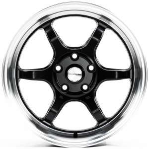 Flow Forming FF006 Satin_Black_Machined_Lip Satin_Black_Machined_Lip