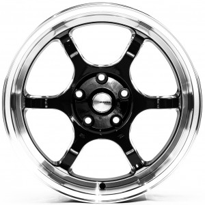 Flow Forming FF6007 Gloss_Black_Machined_Lip Gloss_Black_Machined_Lip