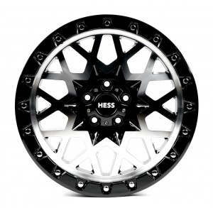 Off Road Wheels OW1458 Gloss_Black_Milling_Spoke_Chrome_Rivet Gloss_Black_Milling_Spoke_Chrome_Rivet