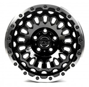 Off Road Wheels OW1710 GLOSS_BLACK_SILVER_RING GLOSS_BLACK_SILVER_RING