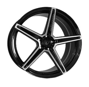 Vissol Forged F-505 GLOSS-BLACK-WITH-MACHINED-FACE GLOSS-BLACK-WITH-MACHINED-FACE