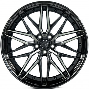 WS FORGED WS-075C SATIN_BLACK_DARK_MACHINED_FACE_LIP_BRUSHED_BLACK_FORGED SATIN_BLACK_DARK_MACHINED_FACE_LIP_BRUSHED_BLACK_FORGED