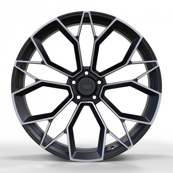 Диски R21 5x112 25.0 10.0J h 66.5 WS2184 GLOSS BLACK WITH MACHINED FACE ...