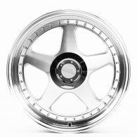 CAST WHEELS CW595 Machined_Silver_Lip_Polish