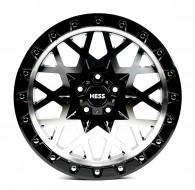 Off Road Wheels OW1458 Gloss_Black_Milling_Spoke_Chrome_Rivet