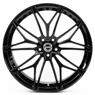 WS FORGED WS-010C GLOSS_BLACK_DARK_MACHINED_FACE_SATIN_RED_BOLTS_FORGED