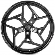 WS FORGED WS-061C SATIN_BLACK_LIP_BRUSHED_GLOSS_BLACK_FORGED